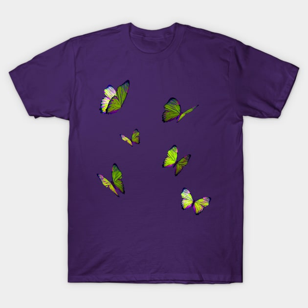 butterflies venom green T-Shirt by CharlieCreator